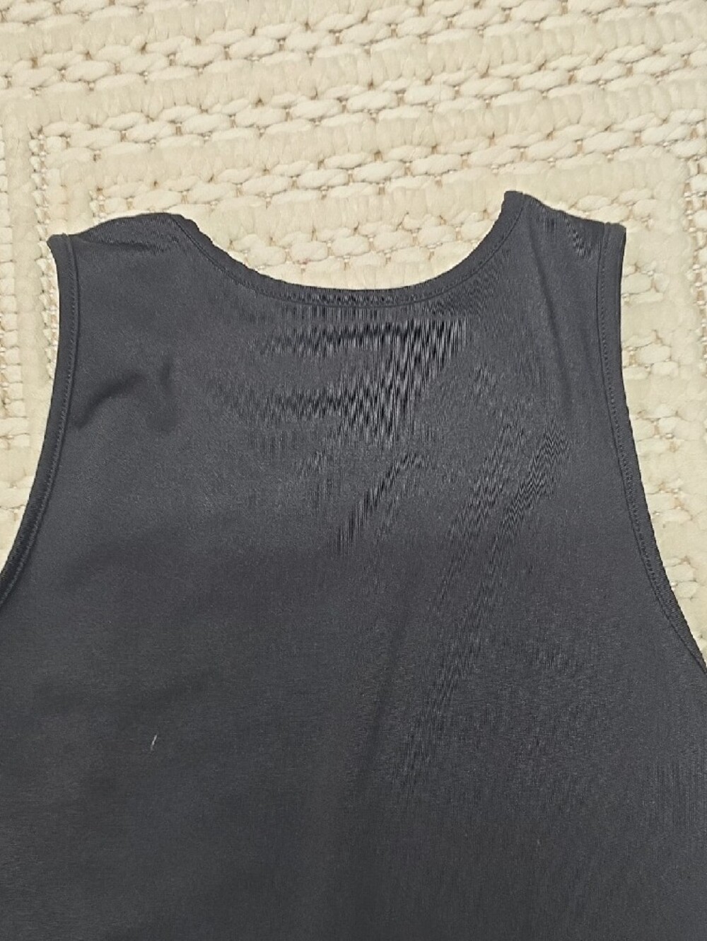 Jordan Black Crop Tank with White Jumpman Logo - Picture 6 of 8